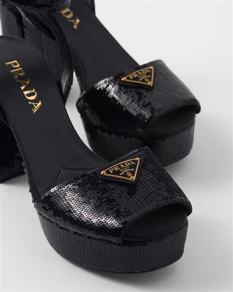 prada high platform sandals|platform Prada sandals women.